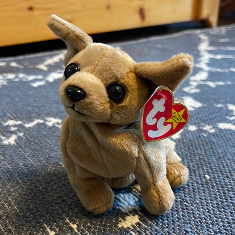 Ty Tiny Beanie Baby Chihuahua Dog 🐶 Gift, Kids Toy, Rare Collectible, NWT